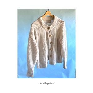 Everlane Cropped Alpaca Cardigan